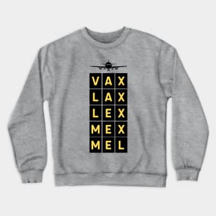 Airport code vaccination design Crewneck Sweatshirt